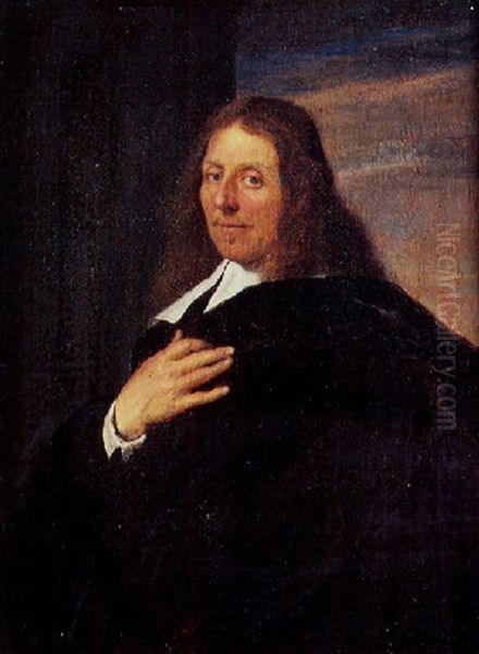 Portrait (francois De Le Boe Sylvius A L'age De 52 Ans?) Oil Painting by Frans van Mieris the Elder