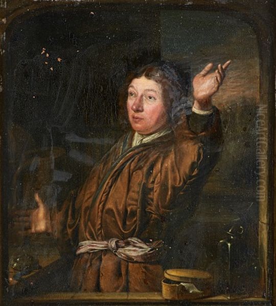 Alchemist Oil Painting by Willem van Mieris