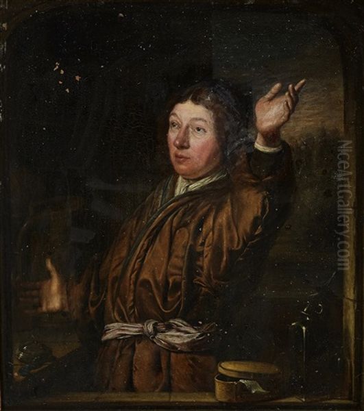 The Alchemist Oil Painting by Willem van Mieris