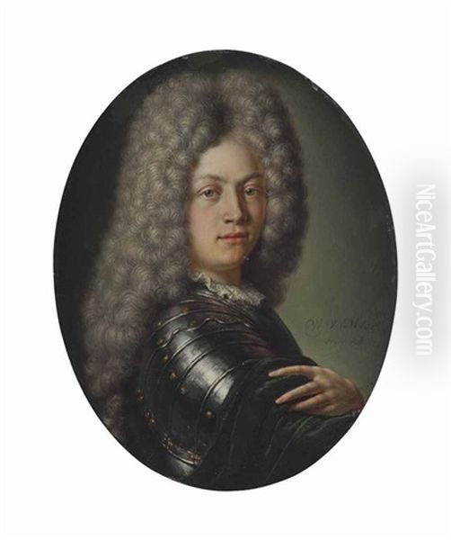 Portrait Of A Gentleman, Traditionally Identified As James Butler (1665-1745) 2nd Duke Of Ormonde, Kg Kt Oil Painting by Willem van Mieris