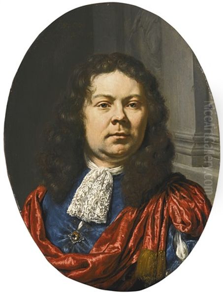 Portrait Of Willem Cornelisz. Backer, Bust-length Oil Painting by Willem van Mieris