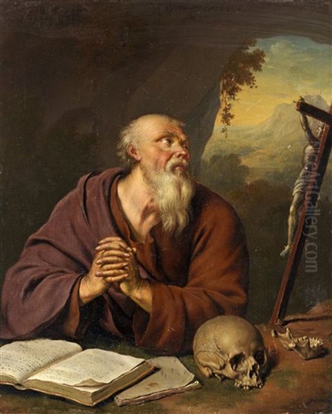 Den Helige Hieronymus Oil Painting by Willem van Mieris