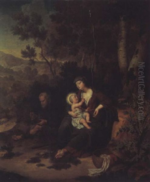 Le Repos Pendant La Fuite En Egypte by Willem van Mieris