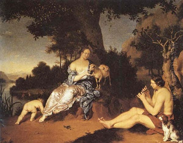 Daphnis And Chloe by Willem van Mieris