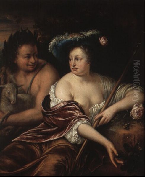 Flora Oil Painting by Willem van Mieris