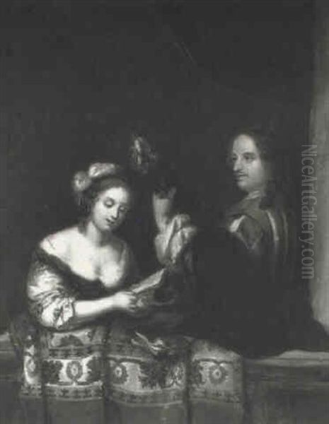 The Duet Oil Painting by Willem van Mieris