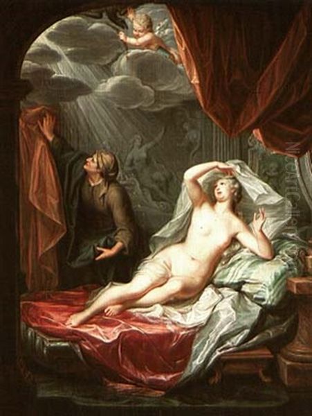 Danae And The Shower Of Gold Oil Painting by Willem van Mieris