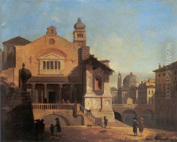 Chiesa Veneta Oil Painting by Giovanni Migliara