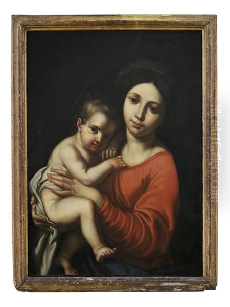 Madonna Con Bambino Oil Painting by Pierre Mignard the Elder