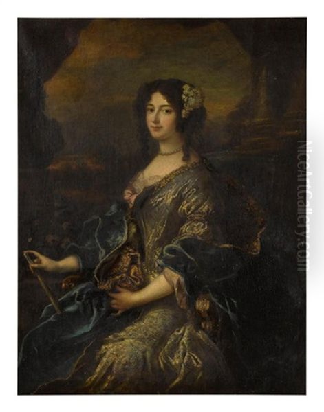 Portrait Of A Lady, Three-quarter Length Oil Painting by Pierre Mignard the Elder