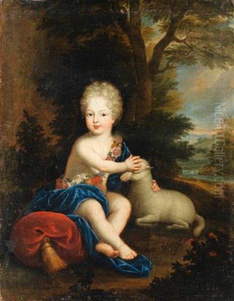 Portrait D'enfant En Berger Oil Painting by Pierre Mignard the Elder