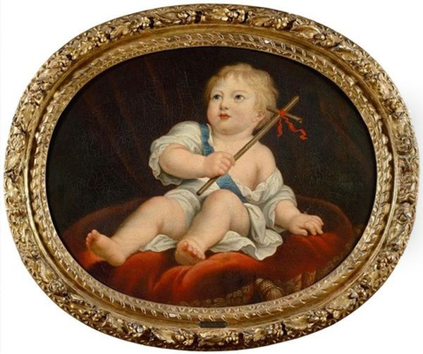 Portrait Du Duc De Berry Enfant Oil Painting by Pierre Mignard the Elder