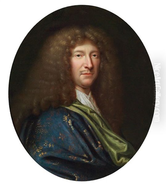 Bildnis Eines Herrn, Nach Der Tradition Handelt Es Sich Um Den Dichter Moliere Oil Painting by Pierre Mignard the Elder