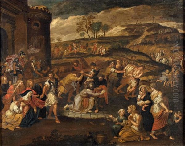 Kreuzweg Christi, Kopie Nach Dem Original Im Louvre Paris Oil Painting by Pierre Mignard the Elder