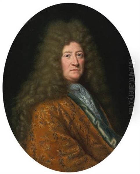 Portrait Of The Edouard Colbert, Marquis De Villacerf Oil Painting by Pierre Mignard the Elder