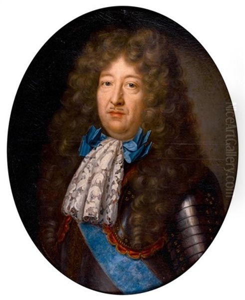 Portrait Du Marechal Charles De Crequy Oil Painting by Pierre Mignard the Elder