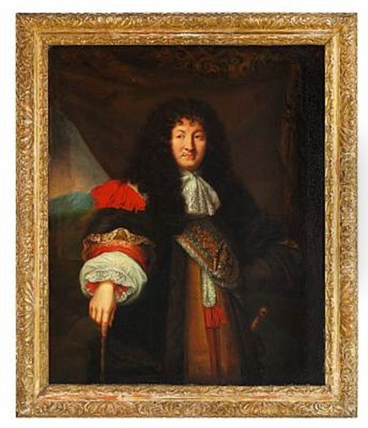 Portrait Of Louis Xiv Of France Oil Painting by Pierre Mignard the Elder