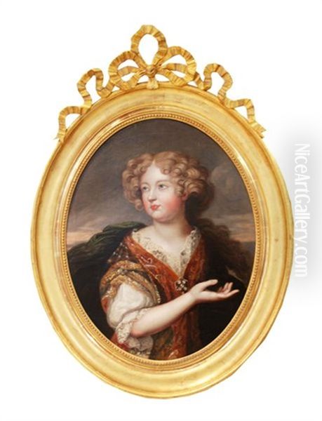 Portrait De Femme Oil Painting by Pierre Mignard the Elder