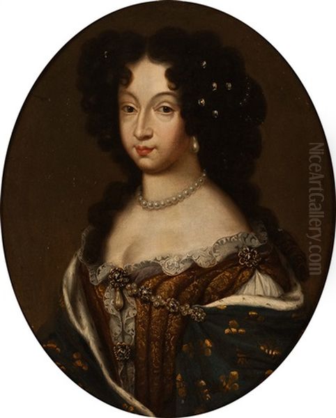 Portrait Marie Louise D'orleans Oil Painting by Pierre Mignard the Elder