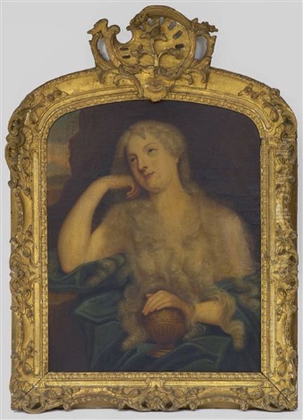 Bildnis Der Marie-elisabeth Isabelle De Ludres (la Belle Isabelle) Als Busende Magdalena Oil Painting by Pierre Mignard the Elder