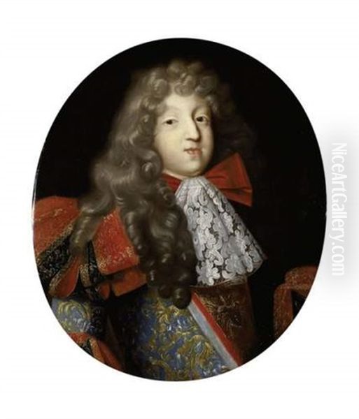 Portrait Du Grand Dauphin Oil Painting by Pierre Mignard the Elder