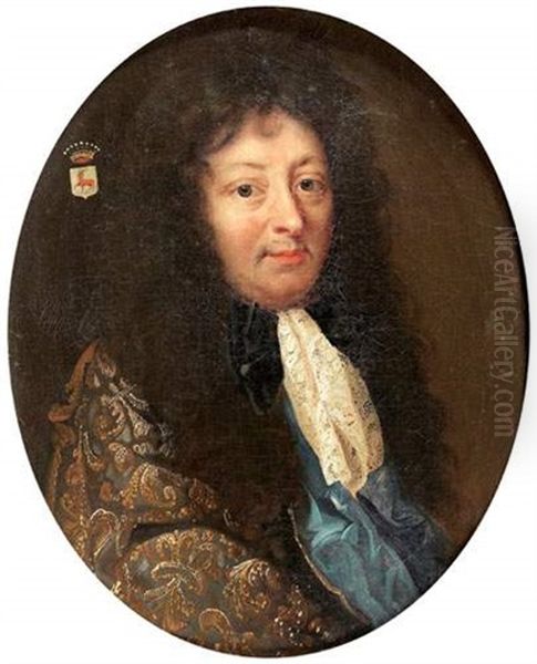 Portrait D'un Gentilhomme Oil Painting by Pierre Mignard the Elder