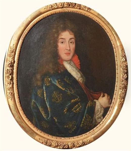 Portrait D'homme De Qualite Oil Painting by Pierre Mignard the Elder