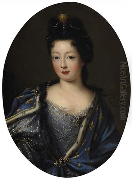 Portrat Der Madame La Duchesse De Lorraine, Elisabeth Charlotte D'orleans Oil Painting by Pierre Mignard the Elder