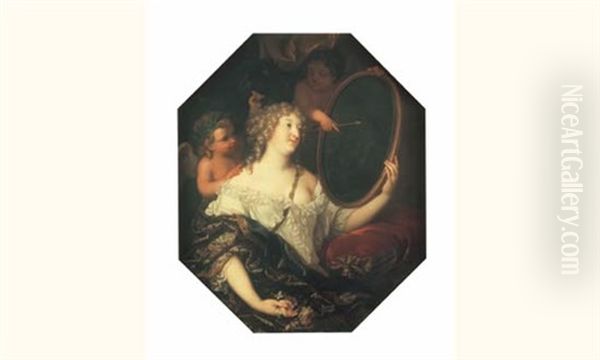 Portrait De La Marquise De Montespan Oil Painting by Pierre Mignard the Elder