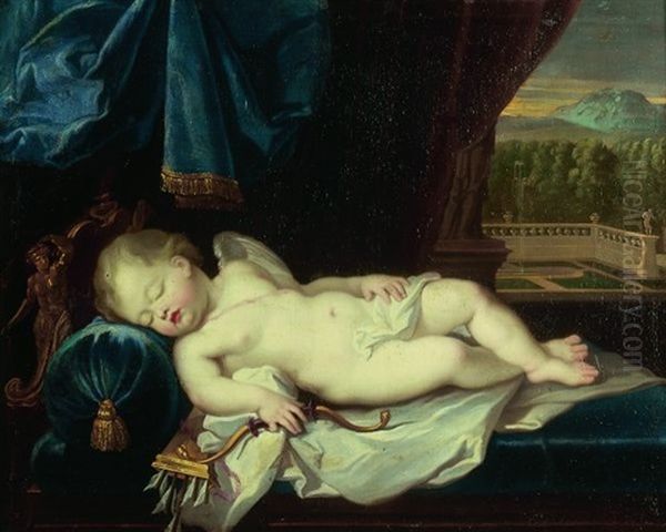 Portrait Du Comte De Toulouse En Cupidon Endormi (?) by Pierre Mignard the Elder