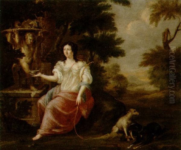 Jaktgudinnan Diana Oil Painting by Pierre Mignard the Elder