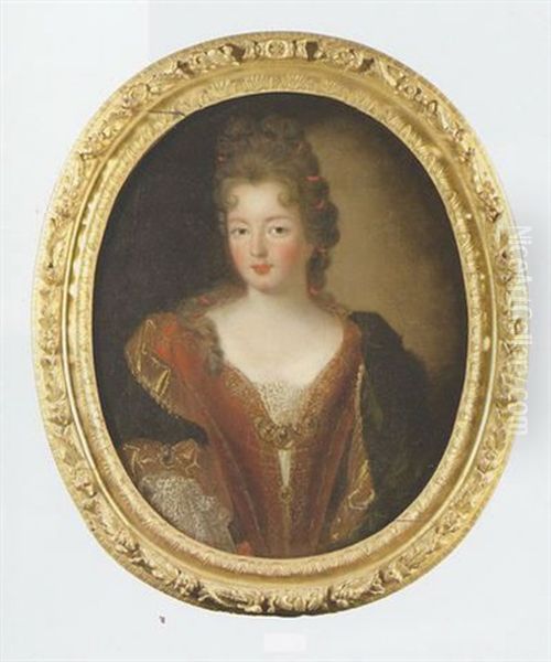 Portrait De Femme Oil Painting by Pierre Mignard the Elder