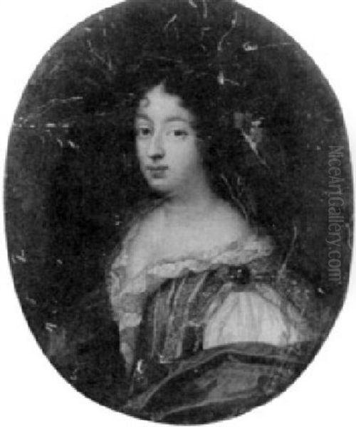 Portrait De (la Duchesse D'aumont?) Oil Painting by Pierre Mignard the Elder