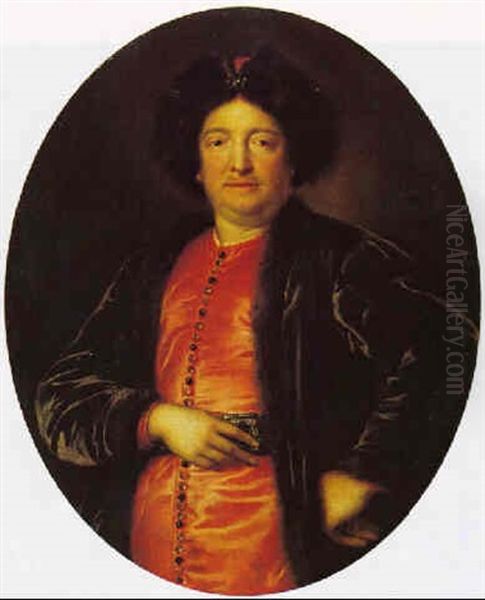 Portrait Of John Ii Casimir (casimir V), Formerly King Of Poland Oil Painting by Pierre Mignard the Elder