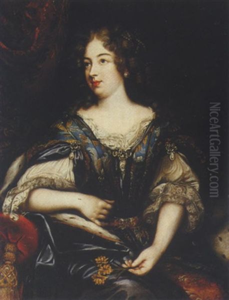 Portrait Of A Noblewoman Oil Painting by Pierre Mignard the Elder