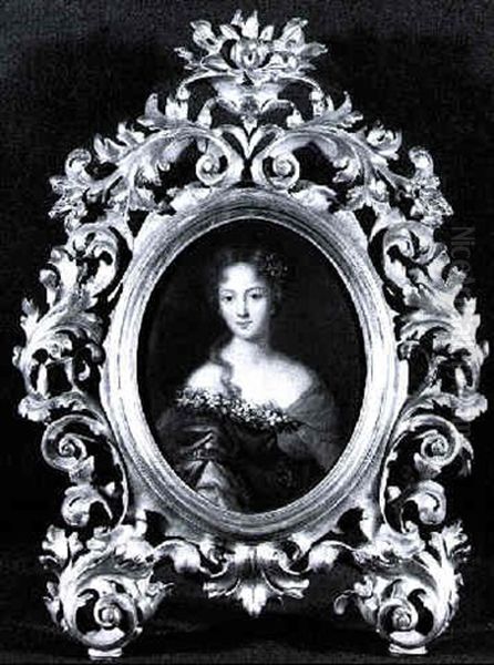 Portrait Of A Lady As Flora Oil Painting by Pierre Mignard the Elder