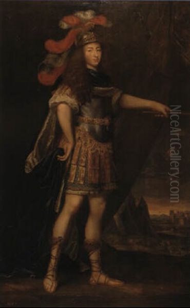 Retrato De Enrique Julio De Borbon, Principe De Conde Oil Painting by Pierre Mignard the Elder