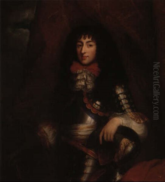 Retrato De Felipe, Duque De Orleans Oil Painting by Pierre Mignard the Elder