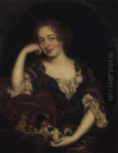 Portrait Of A Lady, Identified As Louise De Kerouaille, Duchess Of Portsmouth Oil Painting by Pierre Mignard the Elder