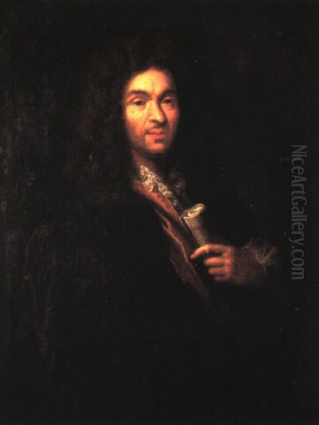 Portrait De Jean-baptiste Lully Oil Painting by Pierre Mignard the Elder