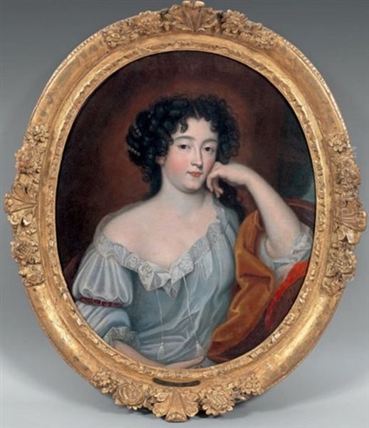 Portrait De Madame De Grancey Huile Sur Toile (rentoilee Oil Painting by Pierre Mignard the Younger