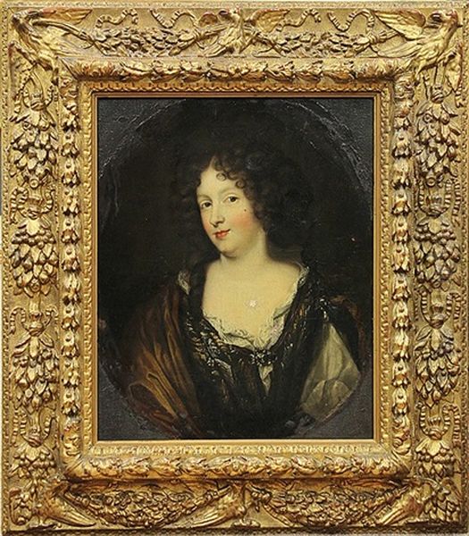 Portrait Of Madame Le Comtesse De Grammond Oil Painting by Pierre Mignard the Younger