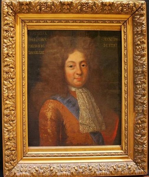 Portrait Du Marquis De La Vrilliere Oil Painting by Pierre Mignard the Younger