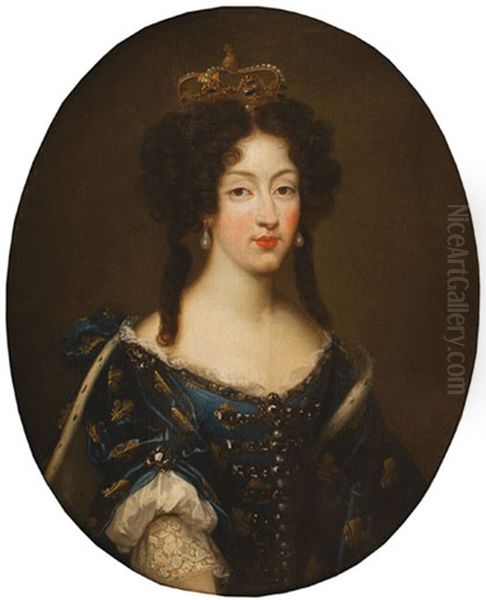 Maria Luisa De Orleans, Reina De Espana Oil Painting by Pierre Mignard the Younger