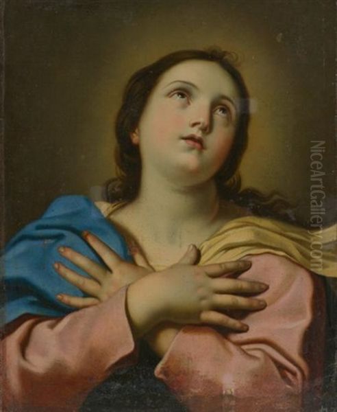 Vierge En Buste Oil Painting by Nicolas Mignard