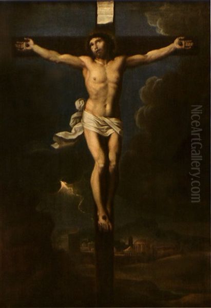 Le Christ En Croix Oil Painting by Nicolas Mignard