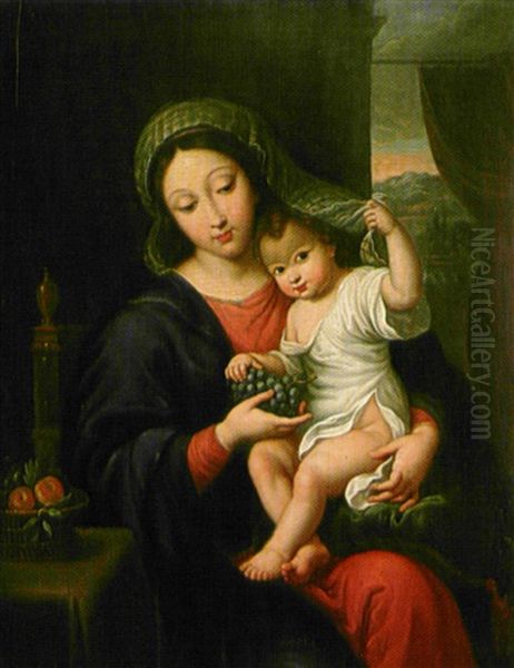 La Vierge Et L'enfant Oil Painting by Nicolas Mignard