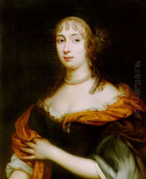 Portrait Einer Dame Oil Painting by Nicolas Mignard