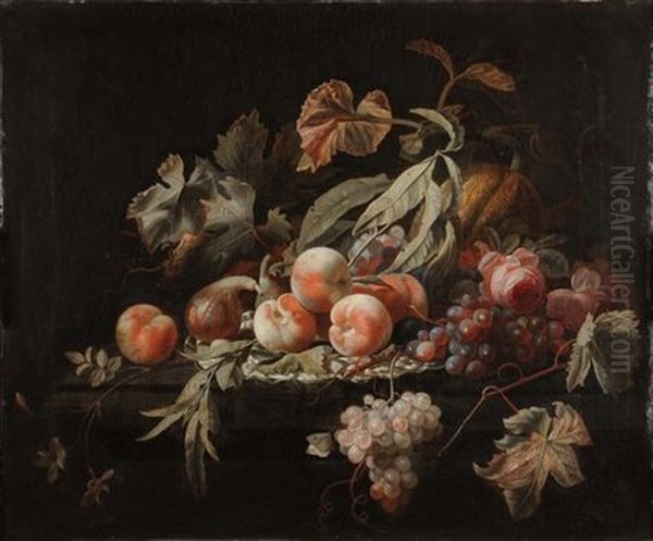 Natura Morta Con Frutta Oil Painting by Abraham Mignon