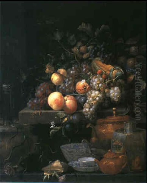 Stilleben Mit Fruchten Oil Painting by Abraham Mignon